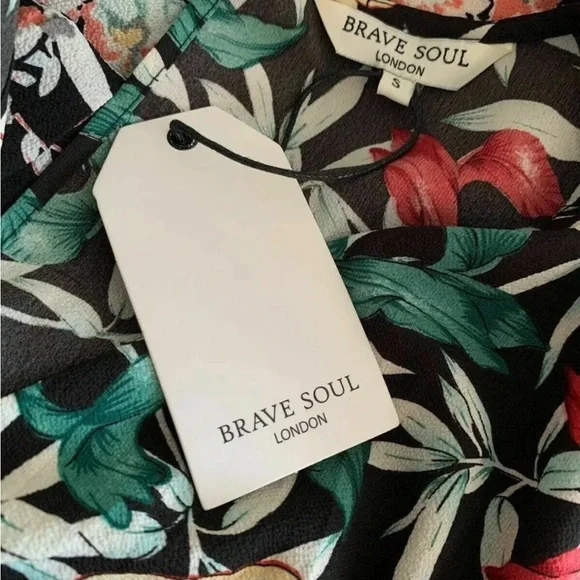 Brave Soul Lorraine Floral Maxi Dress Multicolour Size S - Picture 6 of 6